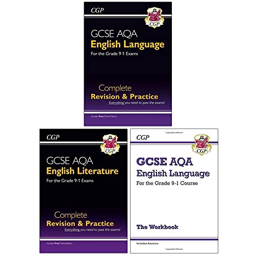 Gcse English Language And Literature 9-1 Collection 3 Books Set (Aqa Complete Revision & Practice, Aqa Complete Revision & Practice, Aqa Workbook - Fo