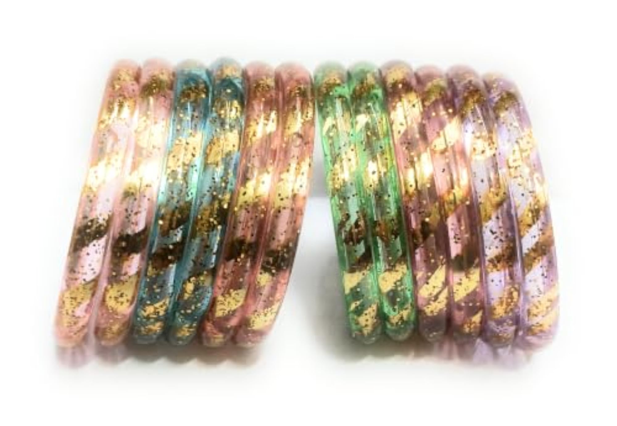 Baby Girl Child Multicolour Plastic Bangles Set