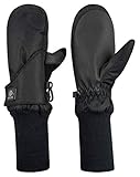 N'Ice Caps Kids Toddler Baby Waterproof Mittens - Thinsulate Easy-On Wrap Winter Snow Gloves (Black...
