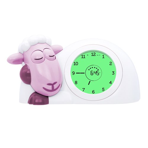 Zazu Kids Sam Sleep Trainer Alarm Clock And Night Light - Pink Sheep Toy #TOP2