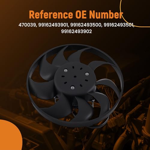 Image of maXpeedingrods Engine Radiator Cooling Fan with Brushless Motor Assembly for Porsche 911 2012-2016, for Porsche Boxster 2013-2016, for Porsche Cayman 2014-2016, 470039 99162493901 99162493500