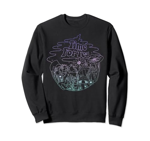 Sweatshirt Alice aux Pays des Merveilles Disney avec imprimé trait fin Mad Hatter pour femme