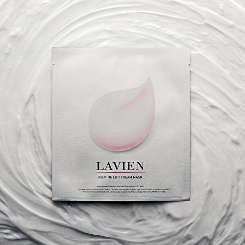 Lavien] Firming Lift Cream Mask (Pack Of 5 Pouch) - Facial Creamy Mask With Hydrolyzed Collagen Extract, Intensive Care For Healthy And Elastic Skin, Deep Hydration For All Skin Types #TOP1