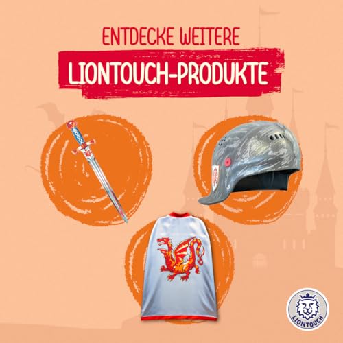 Liontouch Bernstein Drachen-Ritterschild | Mittelalterliches Kinderspielzeug, bereit für Abenteuer im Königreich | Sicheres & haltbares Zubehör für Kostüme, Rollenspiele & königliche Verkleidungen