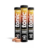 Tonic Health Daily Immunity Tablets - 4-in-1 Effervescent Multivitamins, Minerals & Phytonutrients - Vitamin D, Vitamin C and Zinc - Vegan, No Sugar- Max Strength Tablets, Orange & Mango, 60 Count