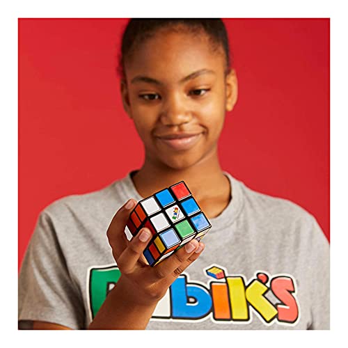 Rubik's Rompecabezas Original de 3 x 3 a Juego, Cubo clásico para Resolver Problemas en Embalaje ecológico, Individual, Eco 3x3 (Spin Master 6063336)