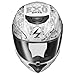 ScorpionEXO R420 Full Face Adult Street Motorcycle Helmet with Comm Ready Speaker Pockets DOT Snell Approved Shake II (White - X-Large)