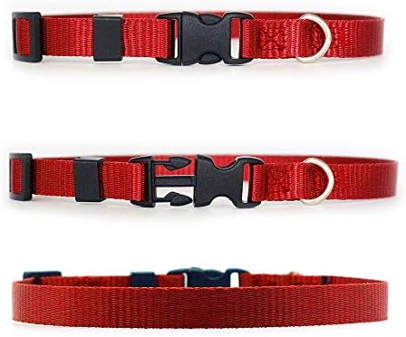 Puppy ID Collars Dog collar Nylon Adjustable Identification Collar Puppy Accessories Small Dog Collar Kitten Collar (S,12pcs)