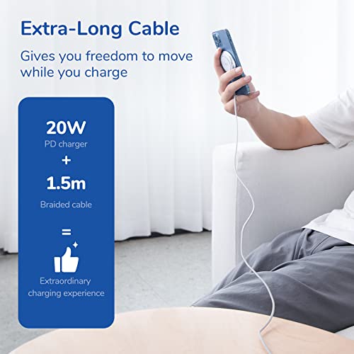 Syncwire Wireless Charger With Kickstand, 20W Usb-C Wall Charger, Magnetic Wireless Charging Pad Compatible With Magsafe Iphone 14 Pro Max/14 Pro/13/13 Mini/12 Pro Max/12Pro/12Mini/12/Airpods Pro/3 #TOP3