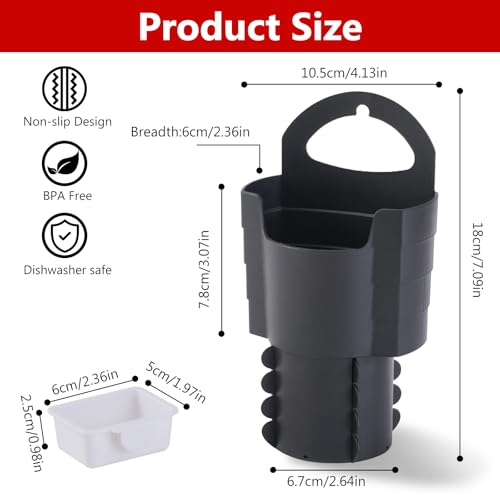 Image of SUADEN Upgrated Non-slip French Fry Cup & Sauce Holder for Car