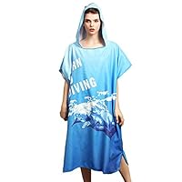 Algopix Similar Product 2 - Wetsuit Changing Robe Towel Poncho with