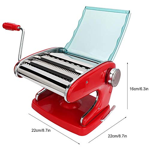 Máquina de fazer macarrão com manivela manual de aço inoxidável Máquina de massa manual Criador de m