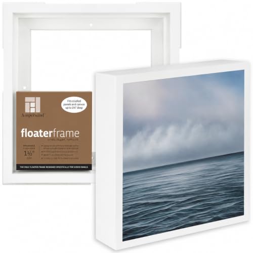 Ampersand Float Frame 1.5In Bold 10X10 White