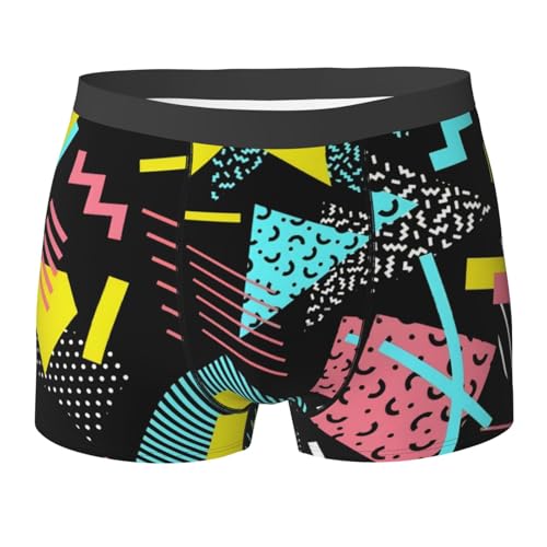 Hot Air Balloons And Clouds Comfortable And Well Fitting Men'S Multi Sided Flat Angle Underwear