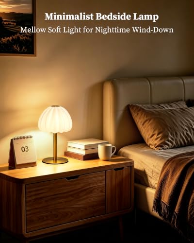 Image of Hifree Rechargeable Waterproof Shower Lamp, IP65 Cordless Touch Small Desk Light for Inside Shower, 4500mAh Battery Operated Color Changing Table Lamp for Bathroom, Bedroom, Outdoor (Gold)