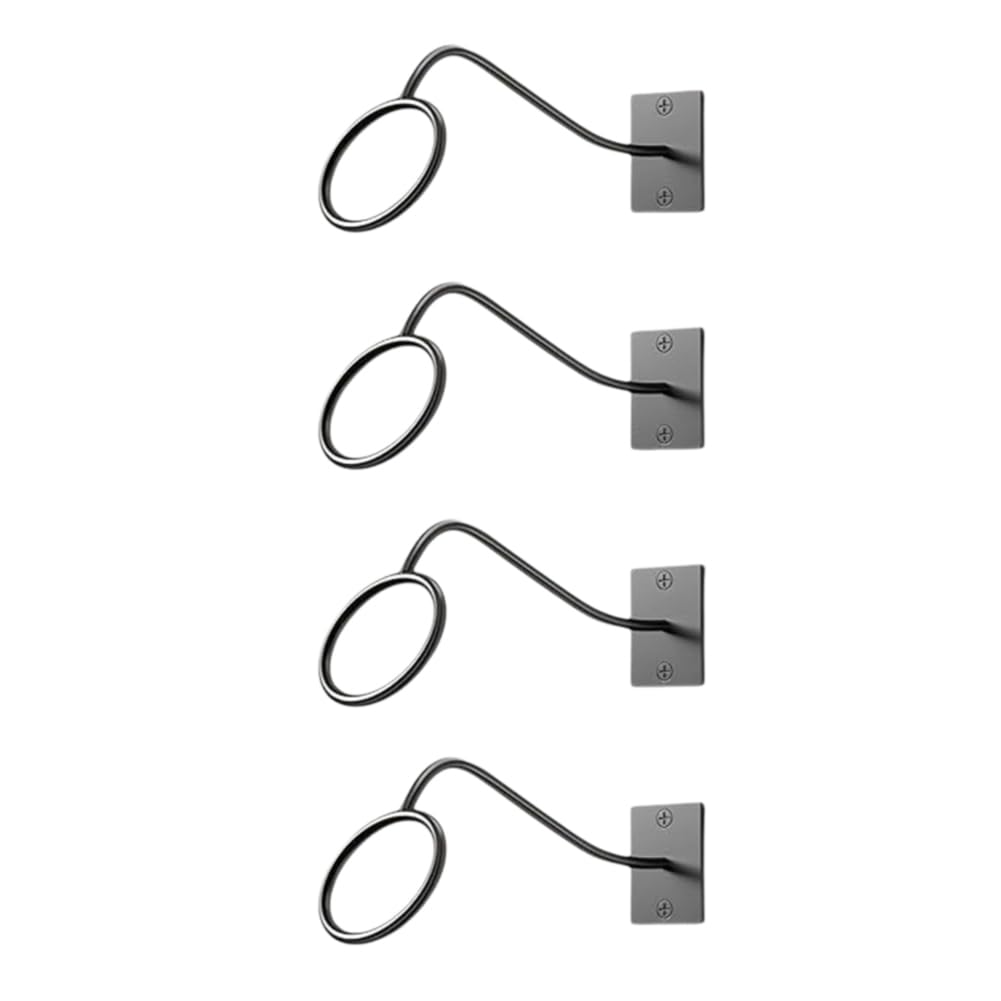 Veciado Cowboy Hat Rack for Wall, 4 Pack Cowboy Hat Holder Wall Mount, Western Rustic Metal Cowboy Hat Hanger, Hat Hooks
