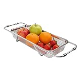 Countertop Stability Feature: With its carefully engineered feet, this drying rack over sink ensures a secure placement on any countertop, reducing inconvenience and enhancing ease of use while organizing freshly washed dishware or bakeware