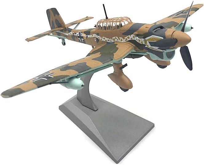 1/72 German WWII Dive Bomber Stuka JU87 Alloy Fighter Jet Model Airplane Attack Plane Diecast Airplanes Military Models for Adults