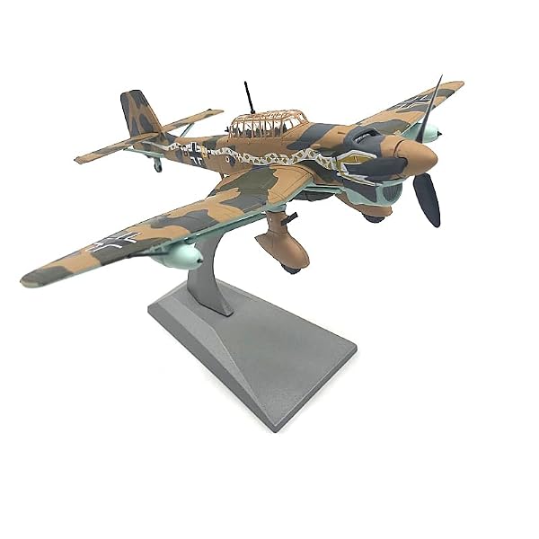 Enatuhter 1/72 German WWII Dive Bomber Stuka JU87 Alloy Fighter Jet Model Airplane Attack Plane Diecast Airplanes Military Models for Adults by Enatuhter - Image 6