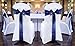 MDS Satin Chair Sashes, 50 Pack, 7”x108” Each, Decorative Chair Bows Ribbon Tie Backs for Wedding Party, Holiday Dinner, Birthday, Reception, Banquet, Hotel & Event Decoration - Navy Blue