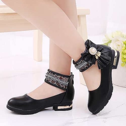 Models Sweet Girls Leather Sandals With Jewelry Tassel Girls Summer Party Wedding Dress Low Heels Toddler Shoess Toddler Jellies4