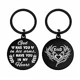 Yobent Sympathy Gifts for Loss of Dad Fathers Day, Dad Memorial Remembrance Condolence Keychain for Losing Father, Grieving Gifts for Loss of Father