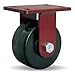 Hamilton Forgemaster Casters - 6"Dia.X3"W Plastex Plastic Wheel - -3/4" Precision Tapered Roller Bearings - Rigid