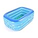 JYCAR Piscine gonflable pour bébé, petite piscine pour enfants, pliable en PVC, rectangulaire, douche familiale, lavabo, douche portable, pour bébé et enfant, taille 120 x 70 x 35 cm