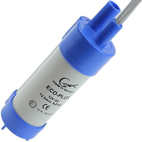 12V Small Water Pump Submersible | German made mini electric pump produces 13L/MIN or 3.42 GPM| Ideal transfer solution for RV, Barrel, Jug, Boat, Well, Garden and 12 Volt Faucet Cover
