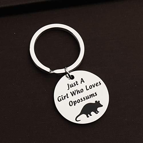CENWA Opossum Lovers Gifts Opossum Fans Gift Just A Who Loves Opossums Keychain3