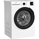 Beko BM3WFU3941X freistehende Waschmaschine, Waschvollautomat, 9 kg, EnergySpin, Schleuderwahl 1400 U/min, Hygiene+ allergikergeeignet, Coldwash Wasser-& Zeitersparnis, Weiß