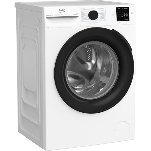 Beko BM3WFU3941X freistehende Waschmaschine, Waschvollautomat, 9 kg, EnergySpin, Schleuderwahl 1400 U/min, Hygiene+ allergikergeeignet, Coldwash Wasser-& Zeitersparnis, Weiß