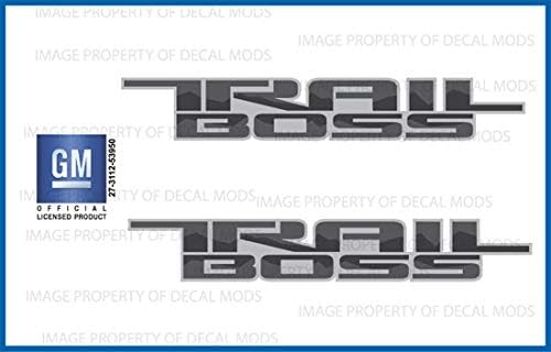Decal Mods Pegatina de repuesto para Chevy Silverado (2019-2024) lado de la cama 1500 2500 HD (juego de 2) gris - FPPG | FG6A5