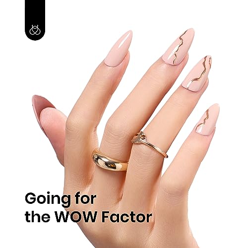 beetles Nude Gel Polish - 15ml 0.5Oz Hazelnut Milk Soak Off Gel Nail Art Manicure Salon DIY Nail Polish Design Decoration at Home Uv Nails Lamp Needed - 7