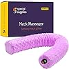 Special Supplies Sensory Vibrating Neck Pillow for Kids and Adults Plush Velvet Soft Cover with Textured Therapy Stimulation, Mind and Body Calming Relaxation - Purple