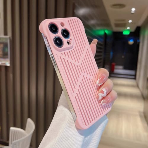 Coque Rose contre la Surchauffe iPhone 14 Plus Maille de Dissipation PC Rigide