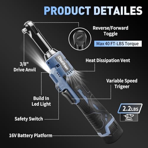 CloudDream 16V Extended Cordless Ratchet Kit