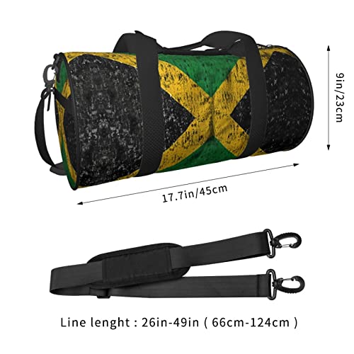 Jamaica Flag Proud Jamaicans Duffel Tote For Men And Women Backpacking Travel And Storage Shoulder Bag3