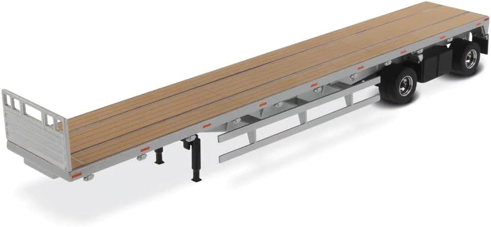 Diecast Masters 1:50 Scale Silver Flat Bed Trailer 14+ Years In Display Box Collectors 91023-53ft