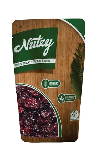 Image of Nutzy Dried Whole Cranberries 200 Grams - Craneberries Dry Fruit | Sweet and Juicy Superfruit Packed with Antioxidants & Vitamins | Perfect for Smoothies, Trail Mix, Baking & Kid-Friendly Snacking | Jumbo Craneberry Best for Vegan-Friendly | No Added Sugar Healthy Berries