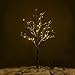 Ecolinear Prelit Snow Tree 48 LEDs Light Silver Twig Warm White White Branches (4 Feet) Home Festival Party Christmas Indoor and Outdoor Use