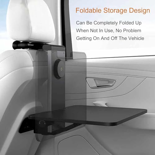 ZIGTUEI Car Seat Tray Table, Travel Tray, Car Seat Tray for Food, Car Table Multifunctional Folding Desk, Car Table with Phone Holder, for Working, Writing, Eating, Traveling