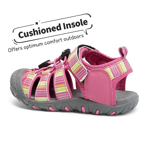 Image of DREAM PAIRS Boys Girls Closed-Toe Outdoor Summer Water Sport Sandals for Toddler /Little /Big Kid