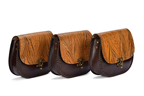 Farsel Shoulder Real Leather Bag, Unıque Specıal Desıgn, Colored Wıth Marble Art, Handmade, Specıal Art, Gıft, Valentıne's Day Gıft, Bırthday Gıft, Leather Bag2