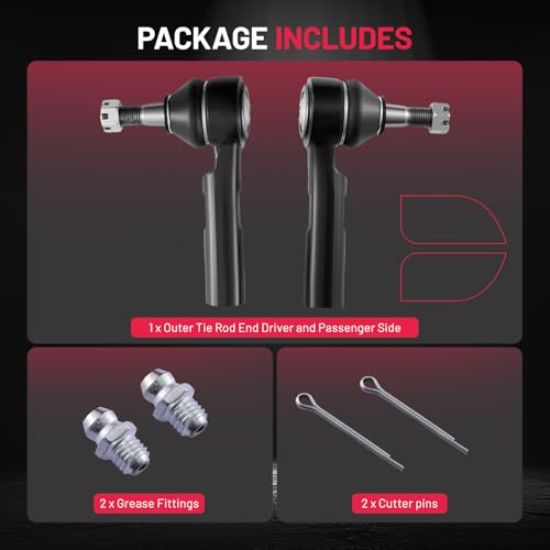 BDFHYK 2Pcs Front Outer Tie Rod Ends Kit for Chevy 00-16 Impala, 00-07 Monte Carlo, for Buick 05-09 LaCrosse, 97-05 Century Regal, for Pontiac Grand Prix, for Olds Intrigue, Replacement for ES3459 by BDFHYK - Image 4