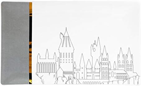 Harry Potter Hogwarts Grey & Gold Ceramic Serving Platter image 2