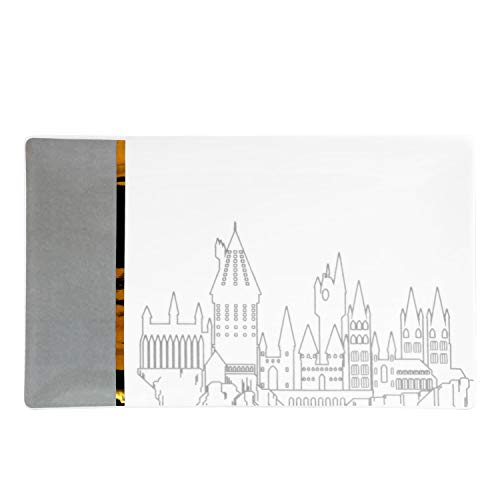 Harry Potter Hogwarts Grey & Gold Ceramic Serving Platter #TOP10