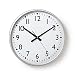 Produktbild NEDIS Wanduhr - Durchmesser: 380 mm - Kunststoff - Silber/Weiss