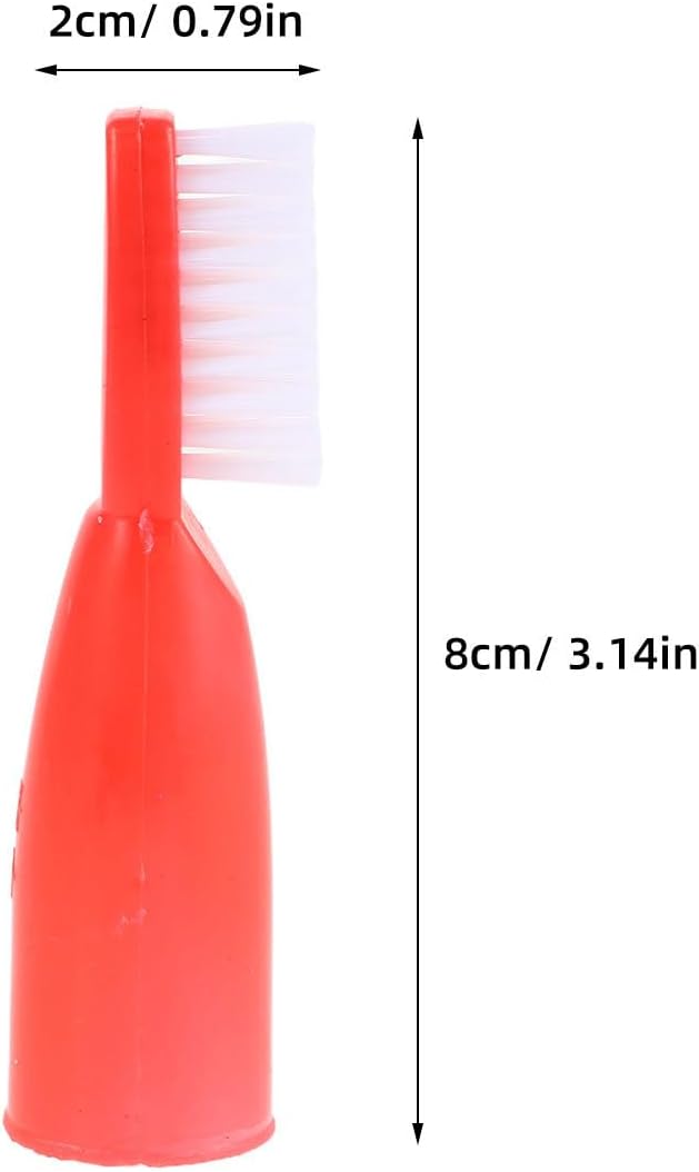 BESTYASH Mini Prison Toothbrush Finger Sleeve with Soft Bristles 20 Pack Portable Oral Care Tool for Detention Centers and Correctional Facilities