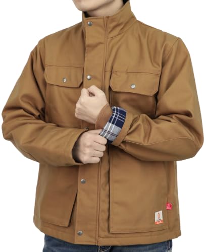 Image of BOCOMAL FR Jacket Insulated Flame Resistant Canvas Coat CAT4 Winter Outwear